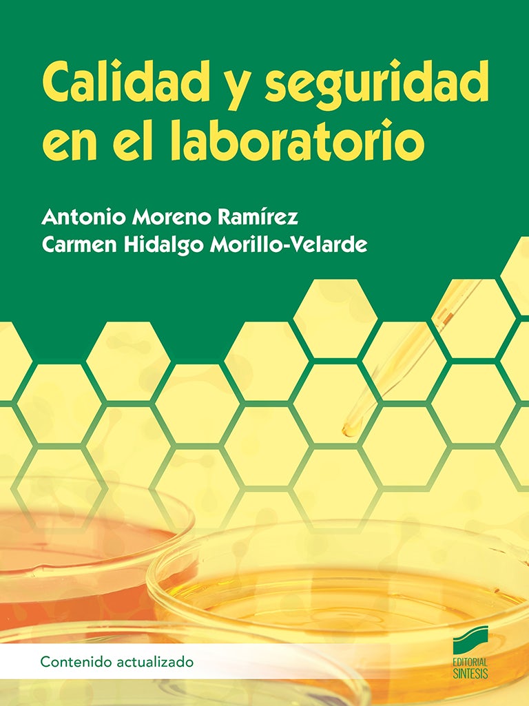 Portada del título calidad y seguridad en el laboratorio (contenido actualizado)