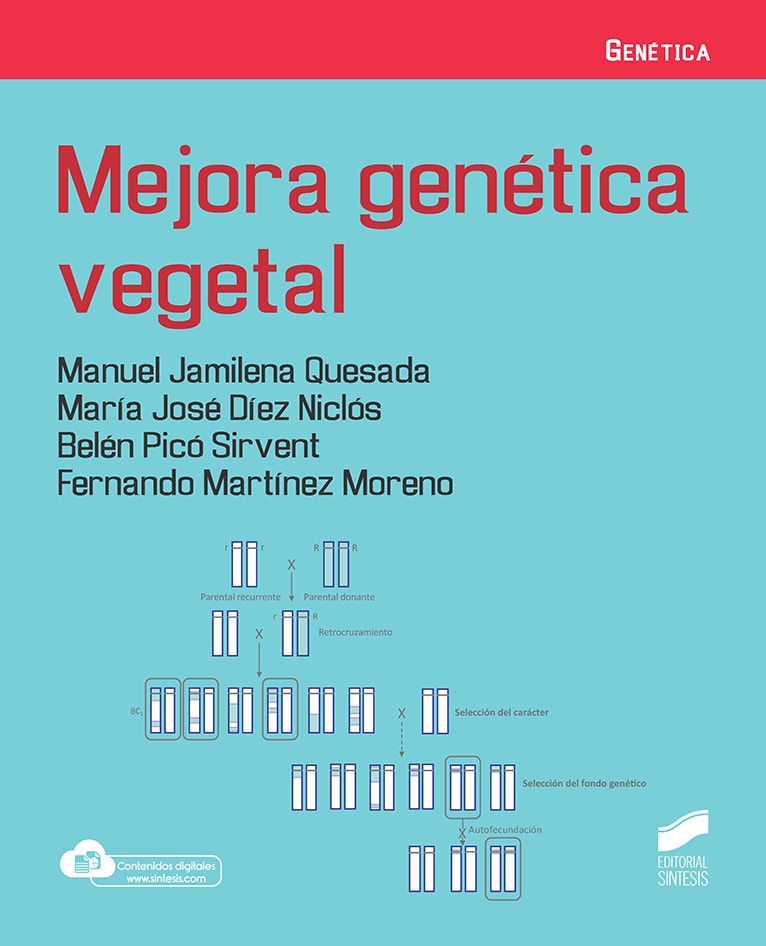 Portada del título mejora genética vegetal